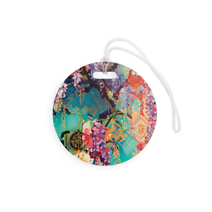 Golden Wisteria Symphony Luggage Tags
