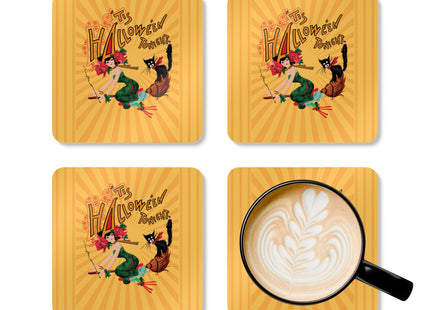 The Bewitching Ride Corkwood Coaster Set