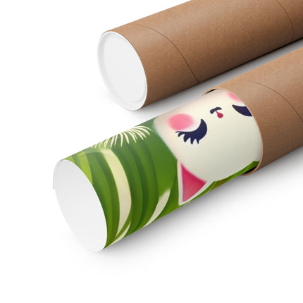 🌾🌼 Geisha Kitten and the Dandelion Wish Matte Vertical Poster – Gentle Wishes & Quiet Wonder