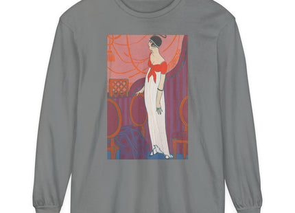 L’Entracte by Georges Lepape Garment-dyed Long Sleeve T-Shirt