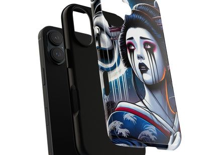 Geisha’s Black Ink Tears Phone Cases