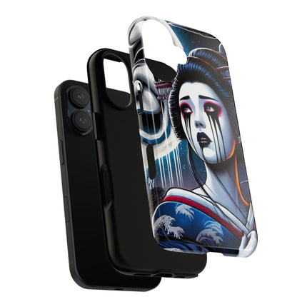 Geisha’s Black Ink Tears Phone Cases