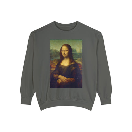 Mona Lisa by Leonardo da Vinci Unisex Garment-Dyed Sweatshirt