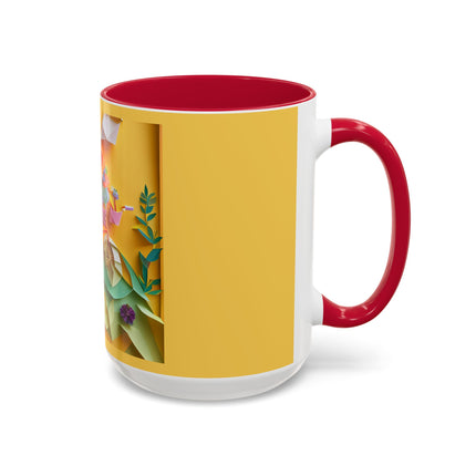 Origami Bicycle Colorful Mugs (11oz, 15oz)