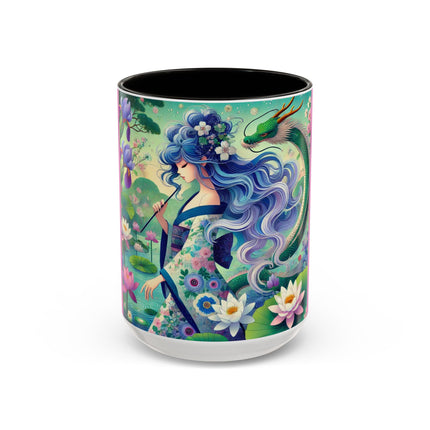 Fairy of the Koi Pond Colorful Mugs (11oz, 15oz)