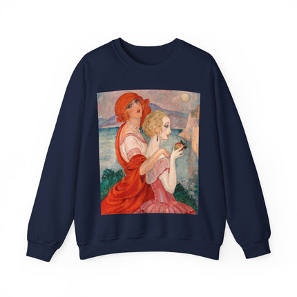 Sur la Route d'Anacapri by Gerda Wegener Heavy Blend™ Crewneck Sweatshirt