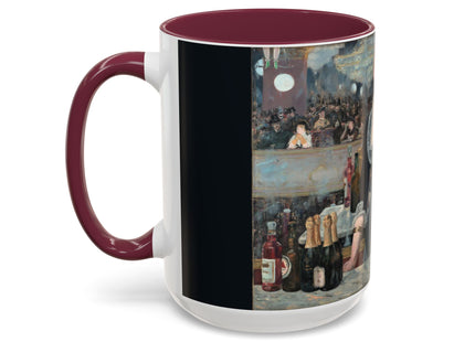 A Bar at the Folies-Bergère by Edouard Manet Colorful Mugs (11oz, 15oz)