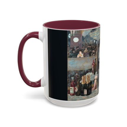 A Bar at the Folies-Bergère by Edouard Manet Colorful Mugs (11oz, 15oz)
