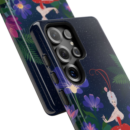 🌺✨ The Lady Of The Starlit Enchanted Garden Phone Case – Art Deco Floral Fantasy