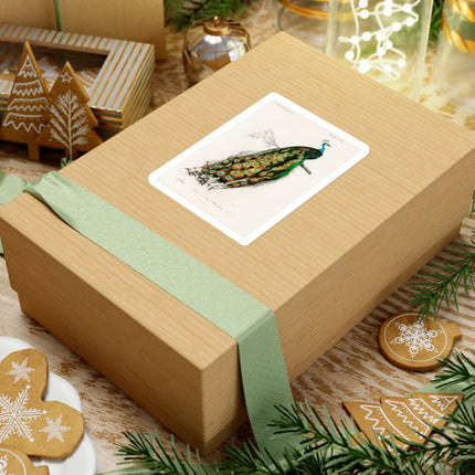 Indian Peafowl by Charles Dessalines D' Orbigny Kiss-Cut Stickers (4 Sizes)