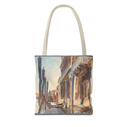 Gondola Moorings on the Grand Canal by John Singer Sargent Tote Bag (AOP)