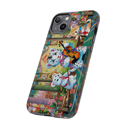 Melodies of the Snow Lion Cub Phone Cases