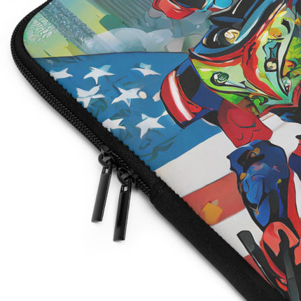 High Fashion Cyberpunk CIA Robots Laptop Sleeve