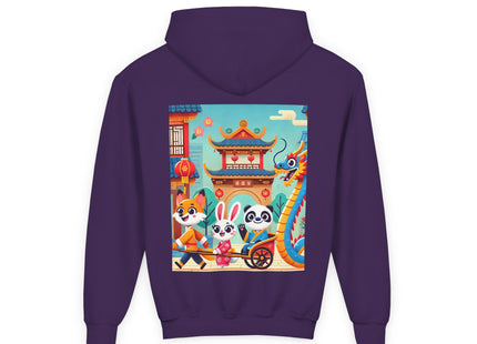 Lantern Street Dragon Parade Youth Heavy Blend Hooded Sweatshirt