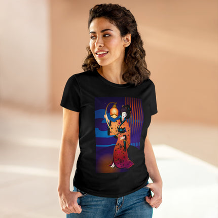 The Enchanting Geisha Women's Midweight Cotton Tee