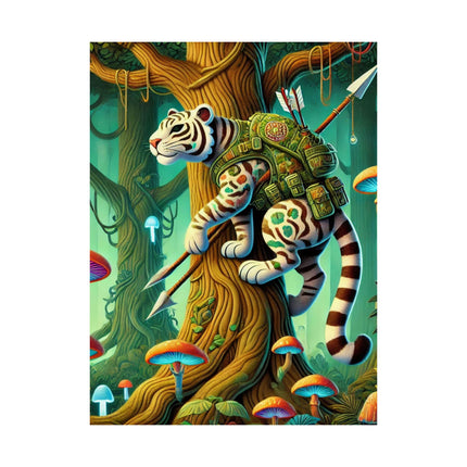 🐅🌿 Silent Stripes Matte Vertical Poster – Mystery, Stealth & Jungle Majesty