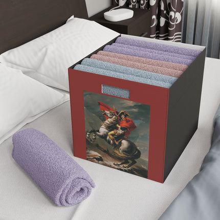 Napoleon Crossing the Alps by Jacques-Louis David Felt Storage Box