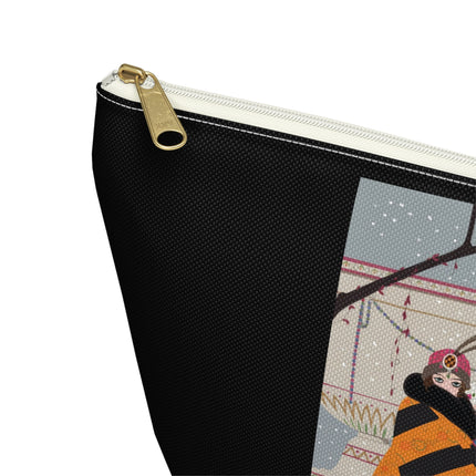 Snowfall Courtesan Cosmetic Bag – Whimsical Winter Elegance