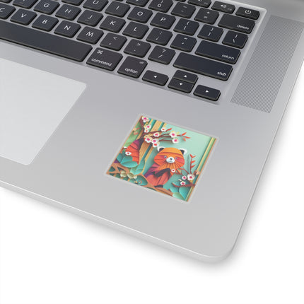 A Playful Red Panda Kiss-Cut Stickers (4 Sizes)