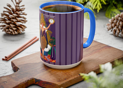 Countdown to Christmas Elegance Colorful Mugs (11oz, 15oz)