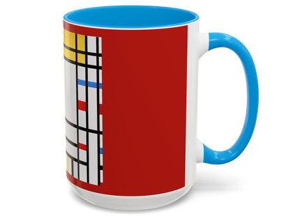 Place de la Concorde by Piet Mondrian Colorful Mugs (11oz, 15oz)