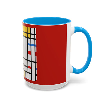 Place de la Concorde by Piet Mondrian Colorful Mugs (11oz, 15oz)