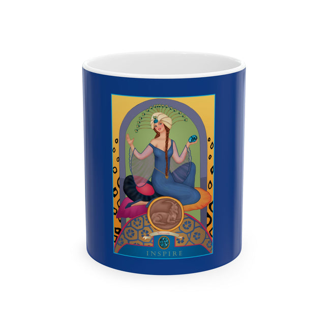December & Tanzanite (from the Gem Series) by Sofia Chiostri Ceramic Mug 11oz