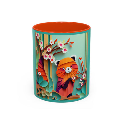 A Playful Red Panda Colorful Mugs (11oz, 15oz)