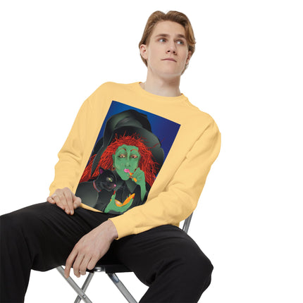 Mirror, Mirror A Witch's Touch Unisex Garment-Dyed Sweatshirt