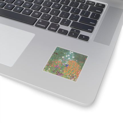 Cottage Garden by Gustav Klimt Kiss-Cut Stickers (4 Sizes)