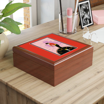 Woman Waiting for her Beloved at 1:59 by Kobayashi Kaichi Jewelry Box