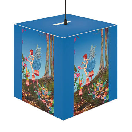 Periwinkle Painting the Petals Ida Outhwaite Light Cube Lamp