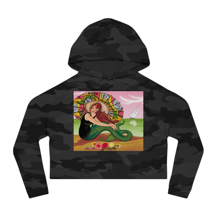 Siren Serenade Women’s Cropped Hooded Sweatshirt