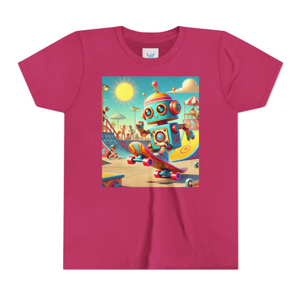 Skate Park Robot Youth Short Sleeve Tee