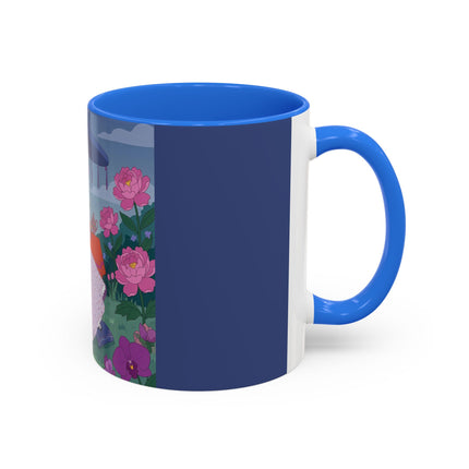 The Lady Of The Garden Tea Party Colorful Mugs – Art Deco Floral Elegance