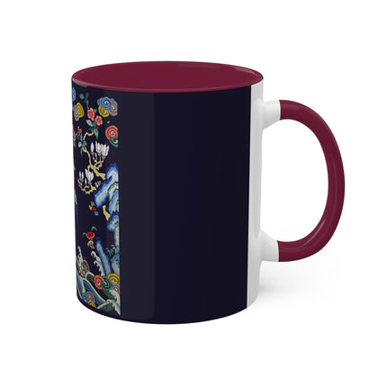Rank Badge with Mandarin Duck Colorful Mugs, 11oz
