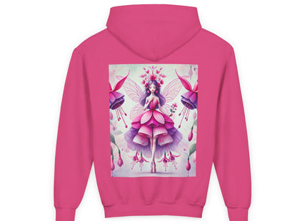 Fuchsia Fairy Youth Heavy Blend Hooded Sweatshirt