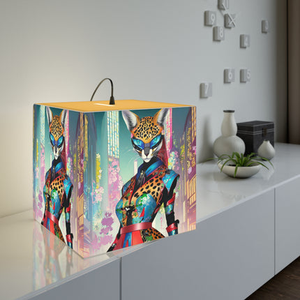 Cyber Cat Glamour Light Cube Lamp