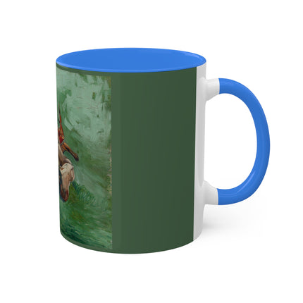 Crab on its Back by Vincent Van Gogh Colorful Mugs, 11oz