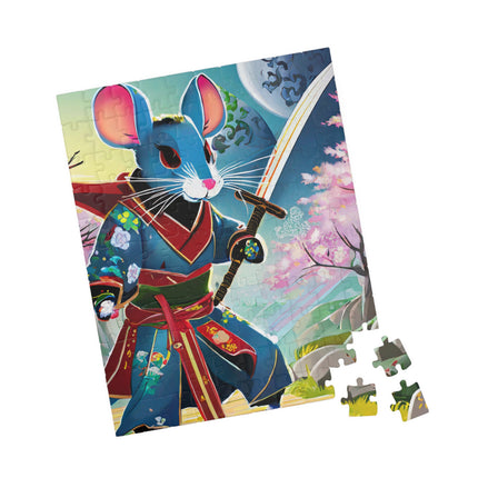 Cyber Samurai Rat Puzzle (110, 252, 520, 1014-piece)