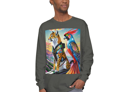 Cybernetic Duets Garment-dyed Long Sleeve T-Shirt