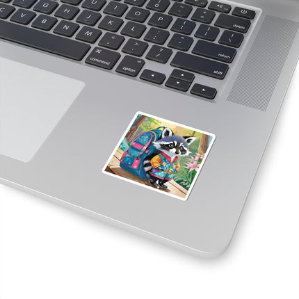 Baby Racoon Kiss-Cut Stickers (4 Sizes)