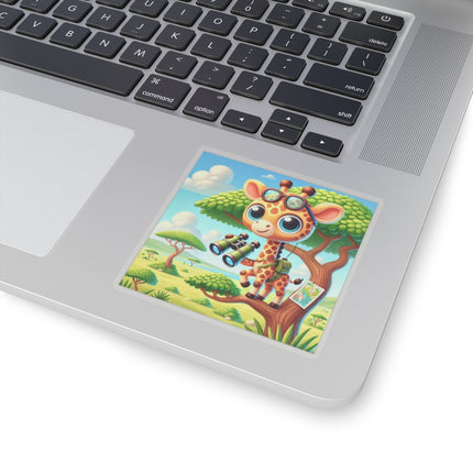 Giraffe Lookout Kiss-Cut Stickers (4 Sizes)