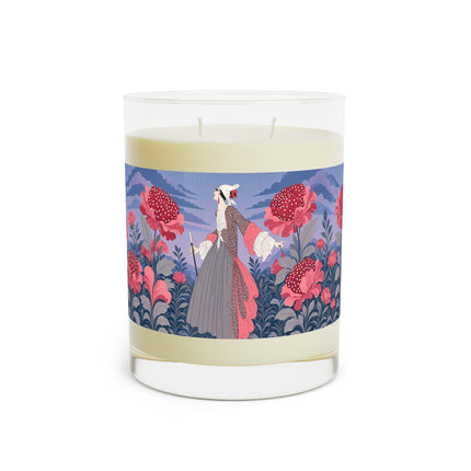 🌸🎀 The Lady Of The Rose Twilight Garden Scented Candle – Art Deco Floral Romance