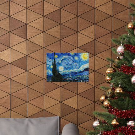 The Starry Night by Vincent Van Gogh Matte Horizontal Posters