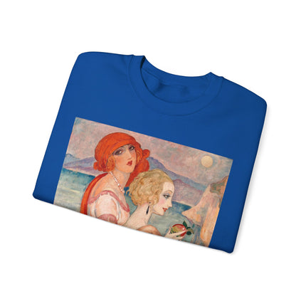 Sur la Route d'Anacapri by Gerda Wegener Heavy Blend™ Crewneck Sweatshirt