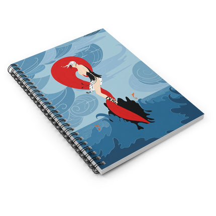 Siren of the Waves Spiral Notebook – Dramatic Sea Energy & Bold Elegance