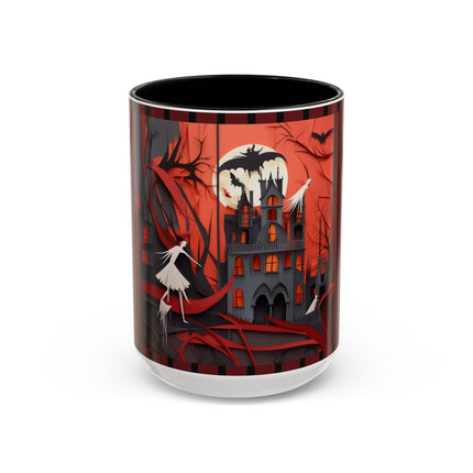 Halloween Night Scene Colorful Mugs (11oz, 15oz)