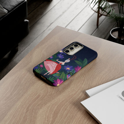 🌺✨ The Lady Of The Starlit Enchanted Garden Phone Case – Art Deco Floral Fantasy