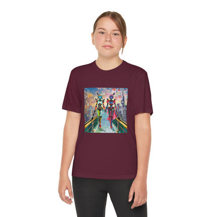 Cyber Punk Robot Models Youth Competitor Tee